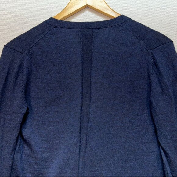 Banana Republic Womens Preppy Merino Wool Longline Cardigan Sweater Size XS Navy - Picture 9 of 10